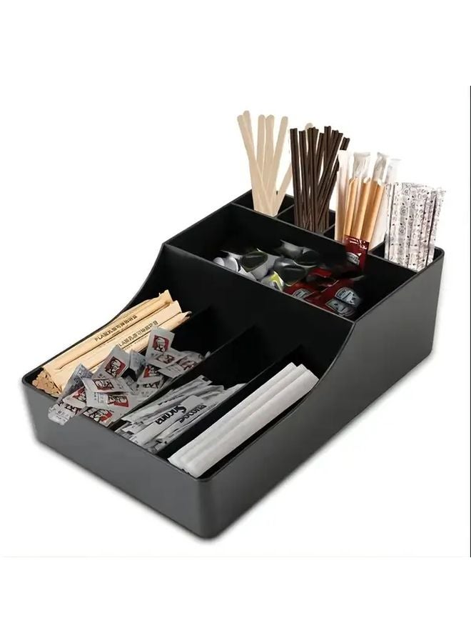 Black Multi Functional Storage Organizer Box For Coffee Capsules Pods Spices - Image 2