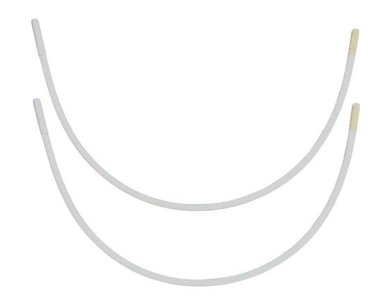 Porcelynne Porcelynne Carbon Steel Replacement Underwire Repair  Nylon Coated  Heavy Gauge Sturdy Wire for Bras  Regular Wire Size 381 Pair  See Pictures for Measurements and How to Order