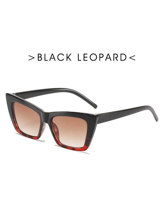 Personality Trend Cat Eye Square Sunglasses Women Fashion Luxury Brand Big Frame Retro Sunglasses UV400 Protection Eyewear