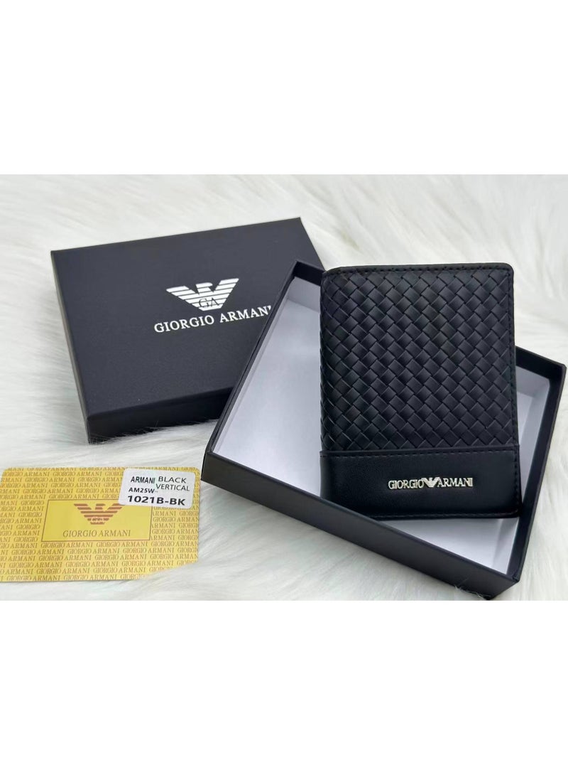 جورجيو أرماني محفظة رجالي جلد طبيعي – تصميم عملي وأنيق للاستخدام اليومي