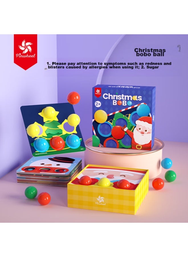 Pinwheel Mushroom Nail Puzzle Educational Toy, Large Particle Hands-on Skills Training, Children's Board Game Gift, Christmas Bobblehead - Image 1