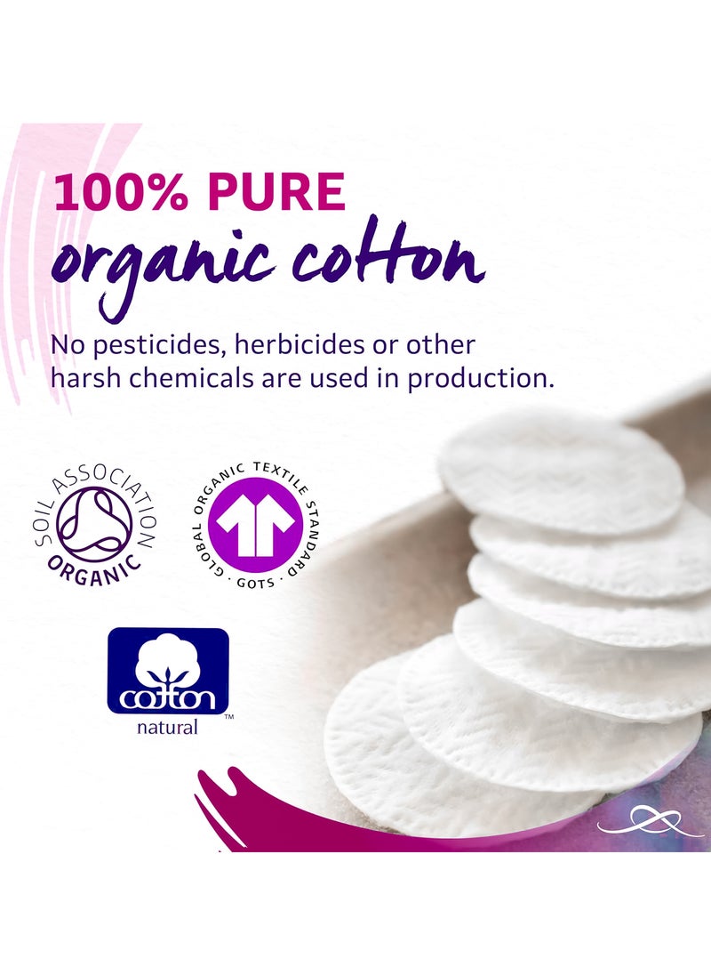 King Mariot 100 Count | Round Cotton Pads | 100% Pure Cotton | Hypoallergenic & Lint-Free | Perfect for Makeup Removal and Facial Cleansing | Suitable for All Skin Types  - Image 4