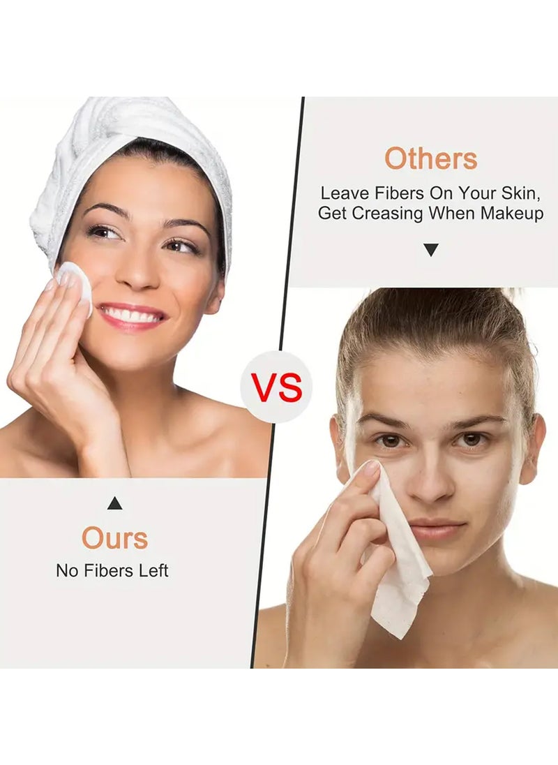 King Mariot 100 Count | Round Cotton Pads | 100% Pure Cotton | Hypoallergenic & Lint-Free | Perfect for Makeup Removal and Facial Cleansing | Suitable for All Skin Types  - Image 3