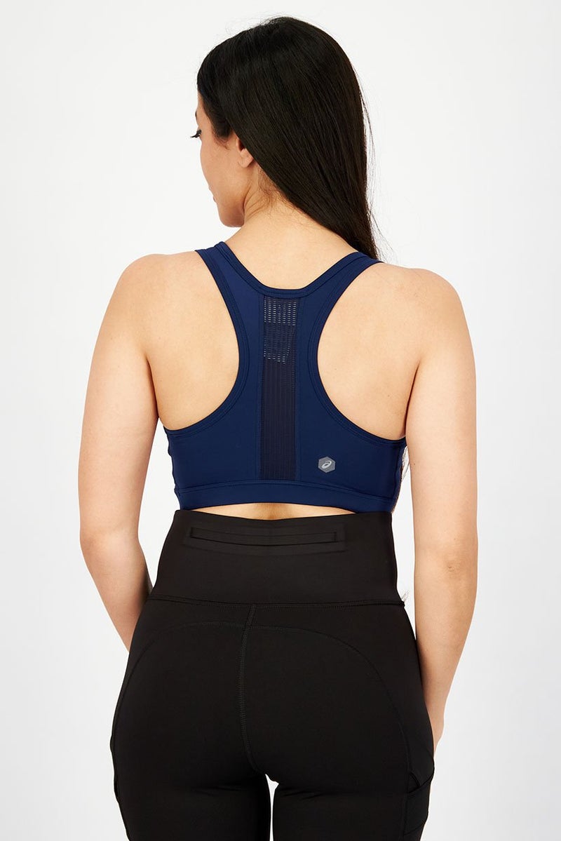 asics Women Fitness Training Color Block Padded Bra, Blue Purple - Image 3