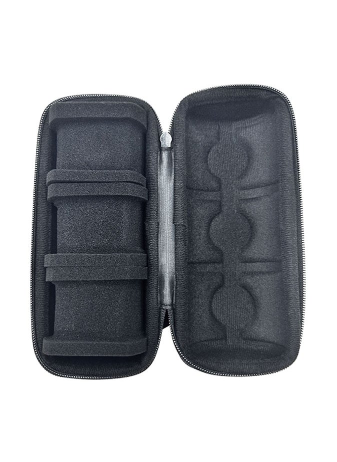 Generic - 3 Slot Watch Travel Case with Sponge Cushion Portable Watch Storage Case Black - Image 1