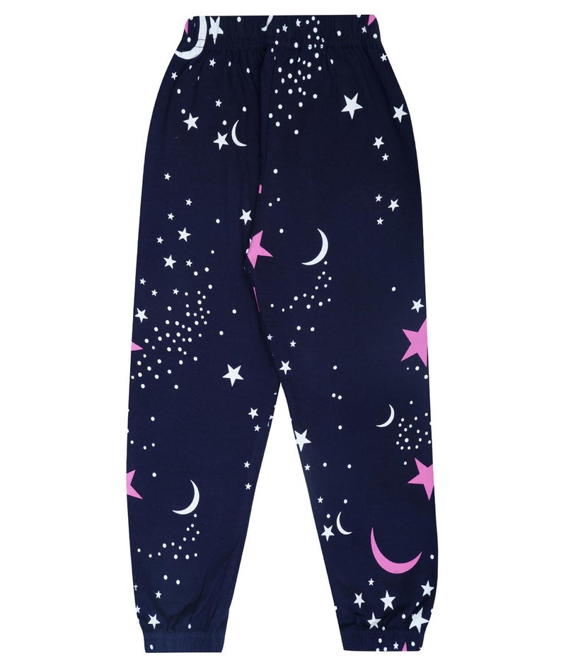 T2F Girls Cotton Regular Fit Printed Track Pant (Pack of 5) - Image 2