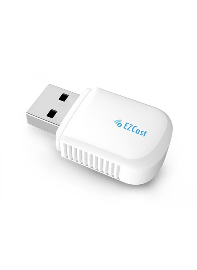 BURAQ - EZCast EZC-5200BS 600Mbps Dual Band WiFi + Bluetooth USB 2.0 Wireless Adapter (White) - Image 1