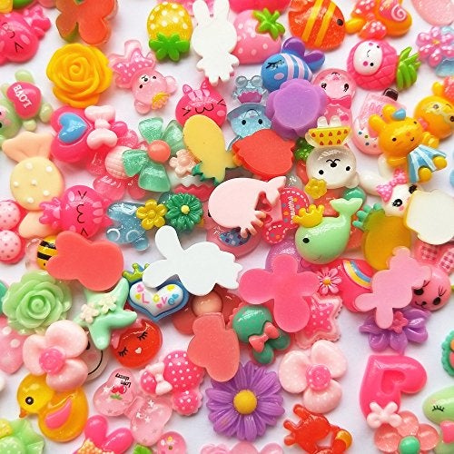 Mo Sheng Accessory 40pcs Mix Lots Resin Flatback Rabbit Cherry Butterfly Art Album Flatback Scrapbooking Embellishments DIY Scrapbooking Craft Accessory - Image 5
