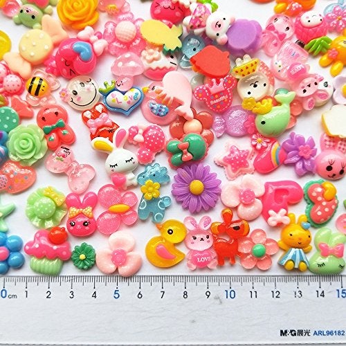 Mo Sheng Accessory 40pcs Mix Lots Resin Flatback Rabbit Cherry Butterfly Art Album Flatback Scrapbooking Embellishments DIY Scrapbooking Craft Accessory - Image 3