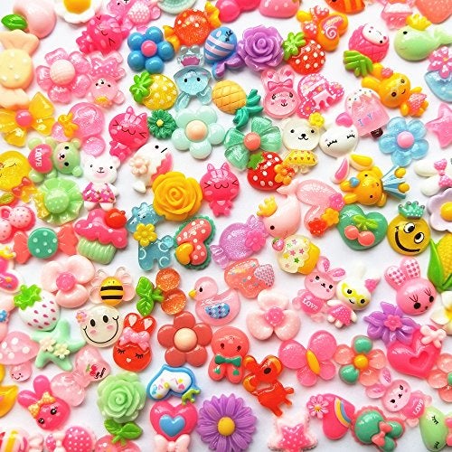 Mo Sheng Accessory 40pcs Mix Lots Resin Flatback Rabbit Cherry Butterfly Art Album Flatback Scrapbooking Embellishments DIY Scrapbooking Craft Accessory - Image 2