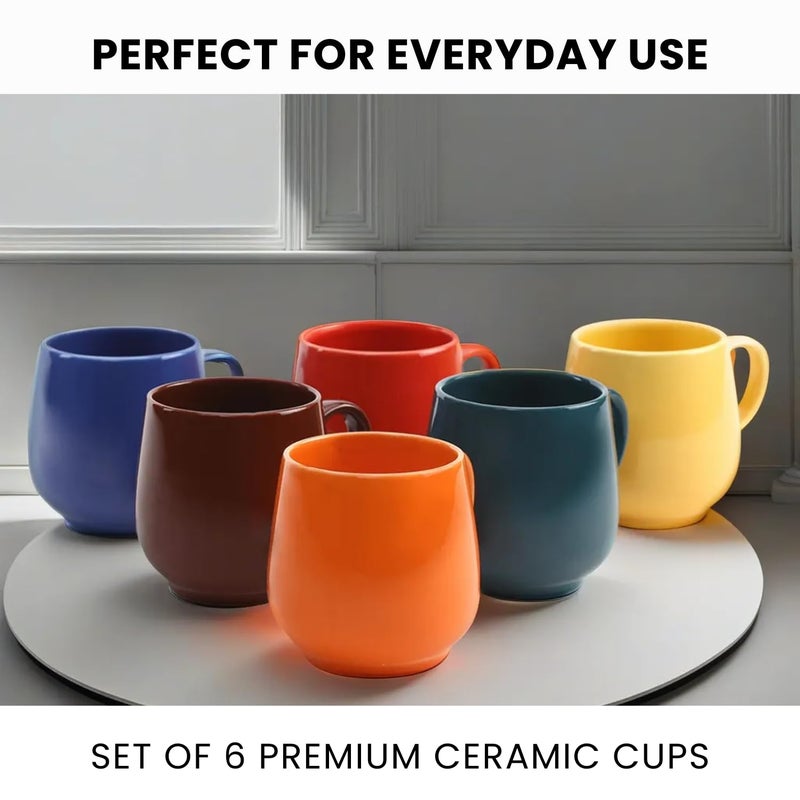Kittens KITTENS Ceramic Coffee Mug Set of 6 Food Grade Material Microwave and Dishwasher Safe Multi Colour 180 ml - Image 5