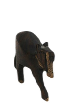 Antique Museum Wooden Handcrafted Camel Figurine Desert Elegance In Miniature  - Image 3