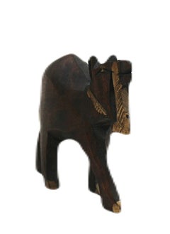 Antique Museum Wooden Handcrafted Camel Figurine Desert Elegance In Miniature  - Image 2