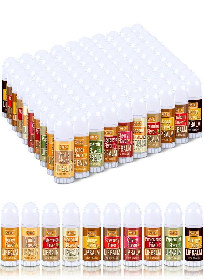 Dimsile 100 Pcs Mini Sunscreen Lip Balms Bulk Spf 30 Lip Balms Sticks with Sunscreen Teacher Nurse Volunteer Employee Appreciation Gifts Bulk Staff Team End of Year Coworkers Gifts for Women Men - Image 1