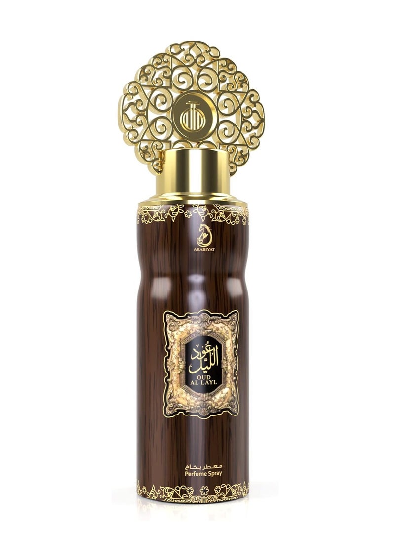 عربيات مجموعة هدايا عود الليل (1 × عطر 100 مل، 1 × بخاخ معطر للجسم 200 مل) - Image 3