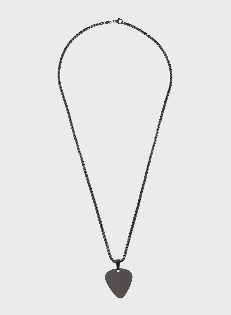 Robert Wood Pendant Chain Necklace  - Image 1