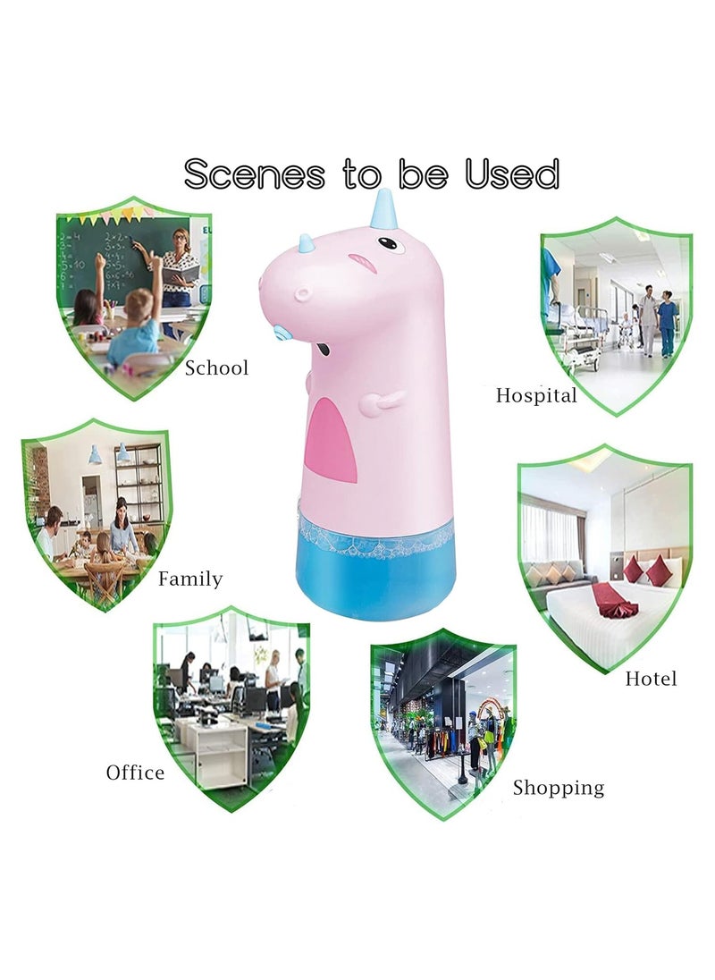 Generic - Cartoons Automatic Hand Soap Dispenser,250 ML USB Rechargeable Kids Automatic Hand Soap Dispenser Shower Gel Shampoo Bottle for Bathroom Home School - Image 1