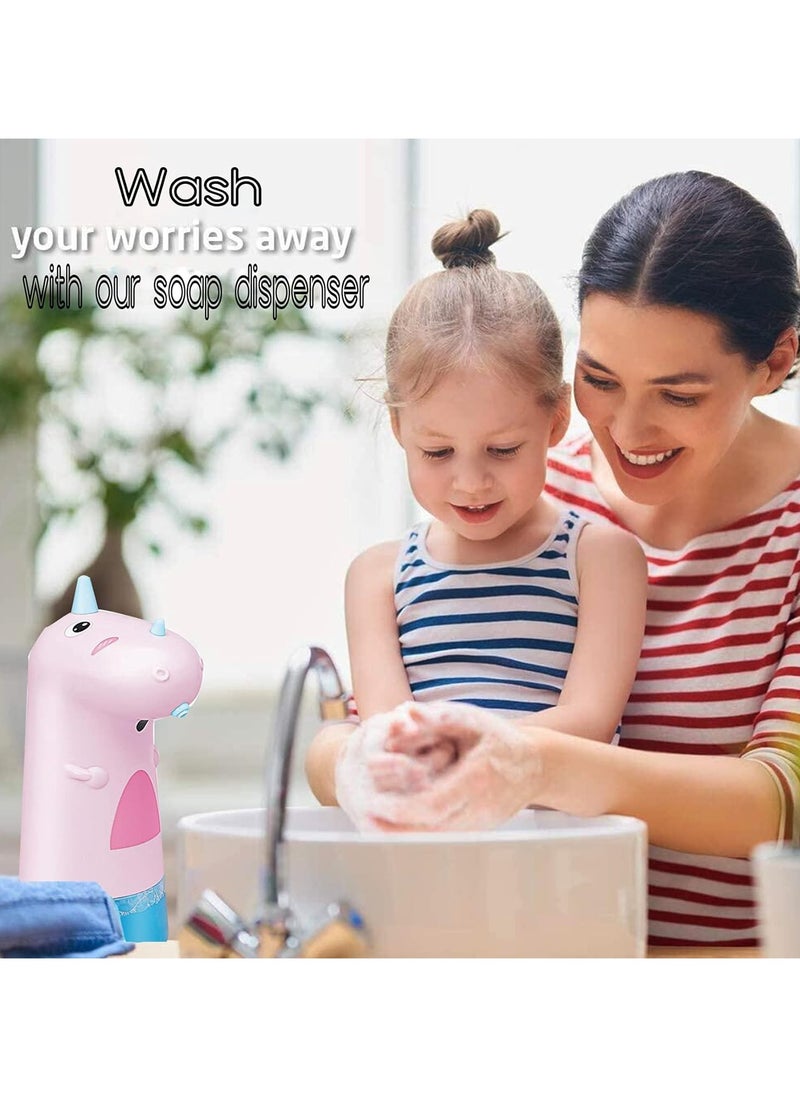 Generic - Cartoons Automatic Hand Soap Dispenser,250 ML USB Rechargeable Kids Automatic Hand Soap Dispenser Shower Gel Shampoo Bottle for Bathroom Home School - Image 1