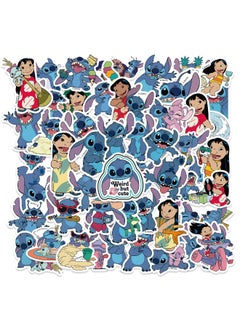 Generic 50PCS Lilo & Stitch Stickers Pack, Cartoon Vinyl Waterproof  Sticker for Water Bottle, Laptop, PC, Case, Car, Notebook, Skateboard, Journal, Aesthetic Stickers as Gifts for Kids, Teens, Girls  - Image 2