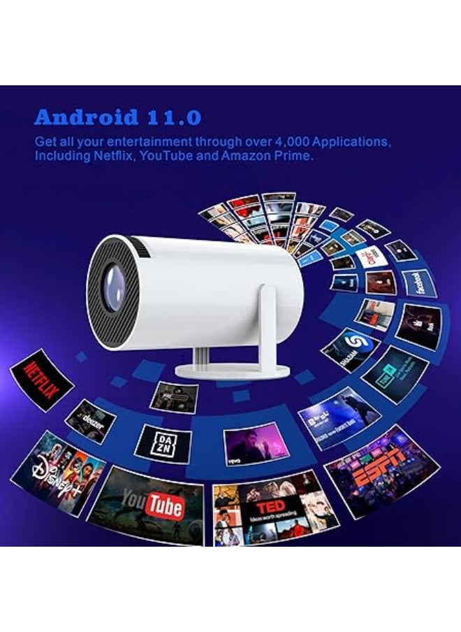 Generic Mini Portable Projector 5G Wifi 6 Bluetooth 5.0 Android 11, 4K 1080P Full HD Support 8000 Lumens  - Image 3
