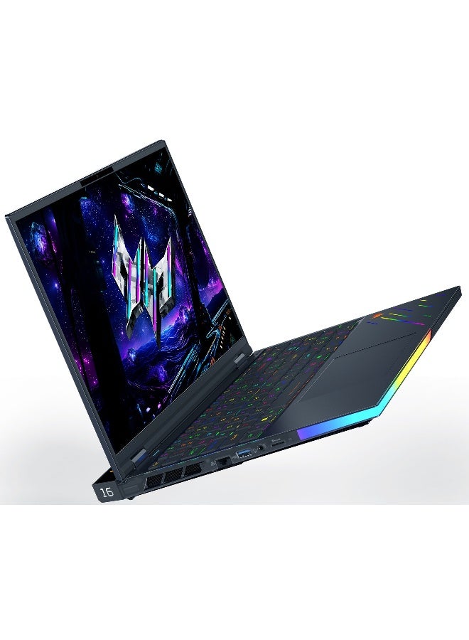 أيسر لابتوب الألعاب Predator Helios 16 AI (2025) مع شاشة OLED WQXGA بحجم 16 بوصة، معالج Core Ultra 9-275HX/ذاكرة RAM سعة 64GB/قرص SSD سعة 4TB/بطاقة رسومات GeForce RTX 5090 بسعة 24GB/نظام Windows 11 Pro باللون الأسود الإنجليزي - Image 2