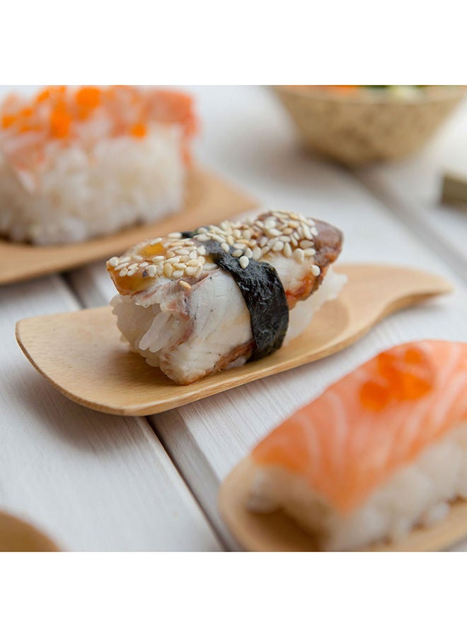 Restaurantware-4 Inch x 1.5 Inch Bamboo Tasting Spoons, 100 Carved Wooden Taster Spoon - Mini, Two In One, Natural Bamboo Bamboo Scoops, For Weddings Or Parties - Image 3