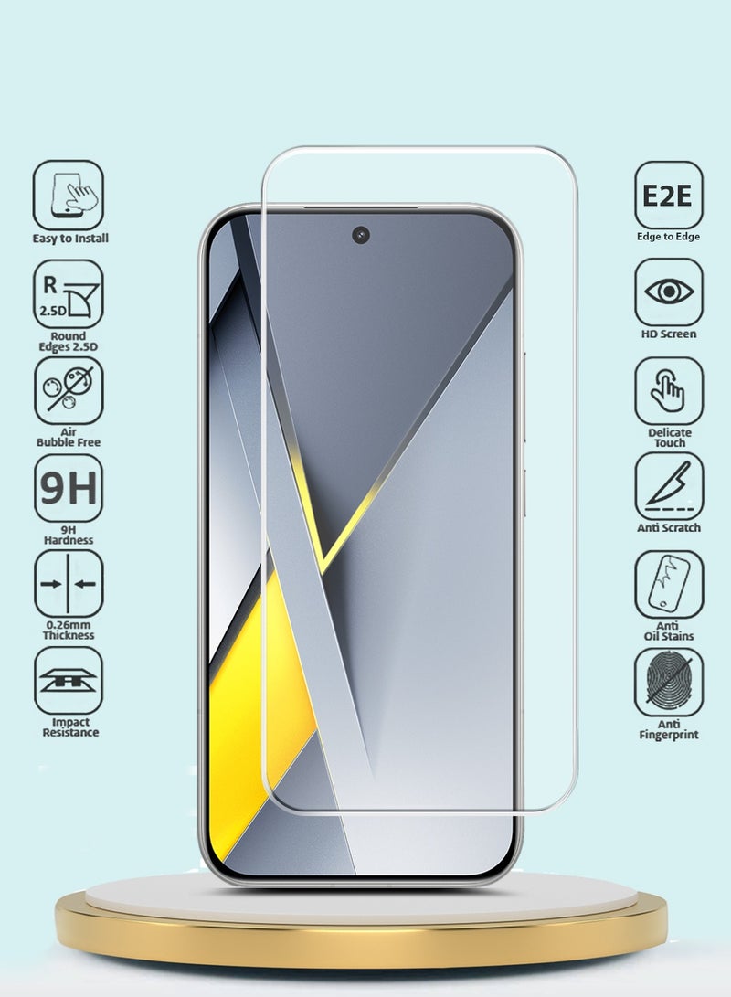 GMAX Xiaomi Poco F8 Ultra 5G 2025 GMAX Premium Series Curved Edges 9H 2.5D Tempered Glass Screen Protector - Clear - Image 2