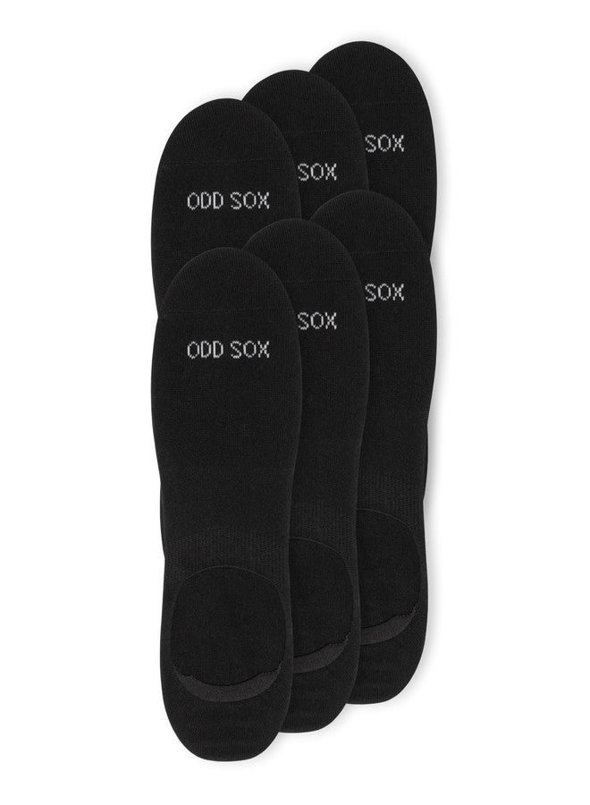 Odd Sox جوارب أود سوكس باسيكس النسائية - جوارب قصيرة غير ظاهرة - عبوة من 6 قطع باللون الأسود | راحة يومية غير مرئية، مصنوعة من مزيج قطني متين - Image 2