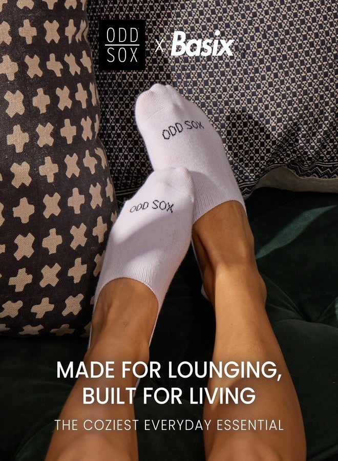 Odd Sox جوارب أود سوكس باسيكس النسائية - جوارب قصيرة غير ظاهرة - عبوة من 6 قطع باللون الأسود | راحة يومية غير مرئية، مصنوعة من مزيج قطني متين - Image 5