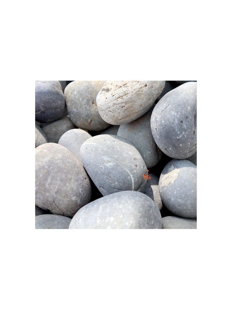 KNP Gray River Pebbles Natural Garden Material  3-5 CM 20KG - Image 3