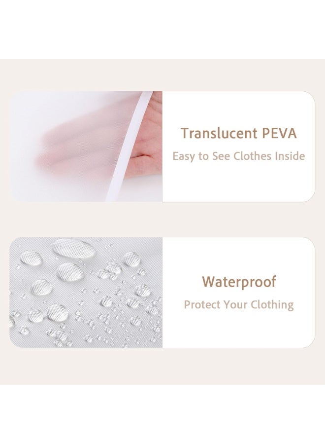 Bukela Dust-proof Hanger Cover, Storage Cover for Hanging Clothes Bag, Waterproof Clothing Hanger Cover, Transparent Clothing Suit Jacket and Dress Wardrobe Shoulder Cover (transparent) - Image 4