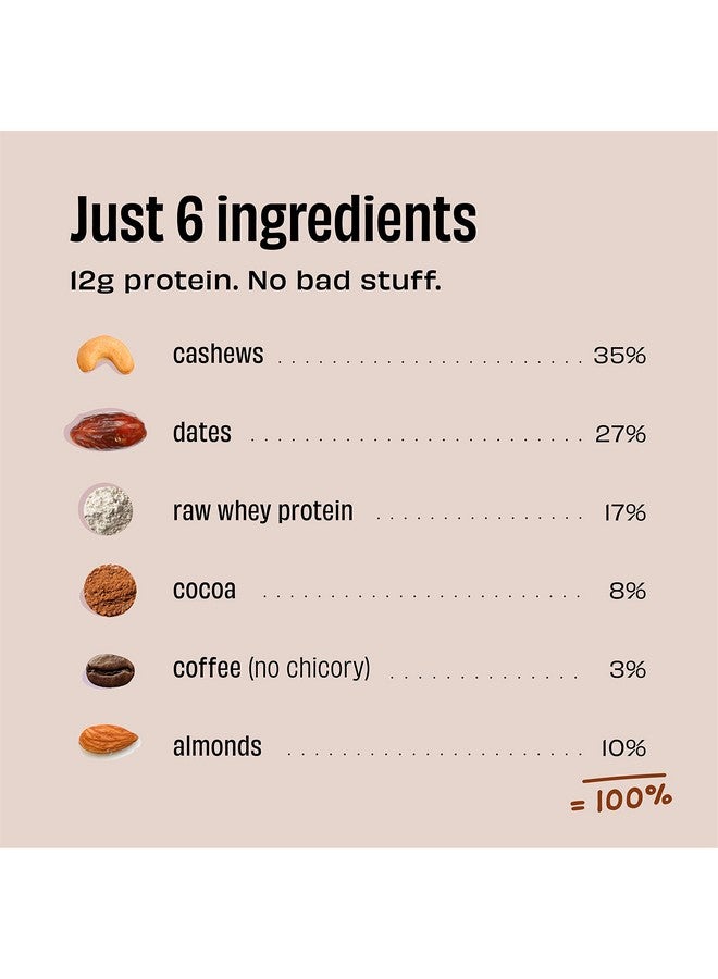 The Whole Truth Mini Protein Bars | Coffee Cocoa | Pack Of 8 X 27G Each | No Added Sugar | No Preservatives | No Artificial Sweeteners | No Gluten Or Soy | All Natural Ingredients - Image 4