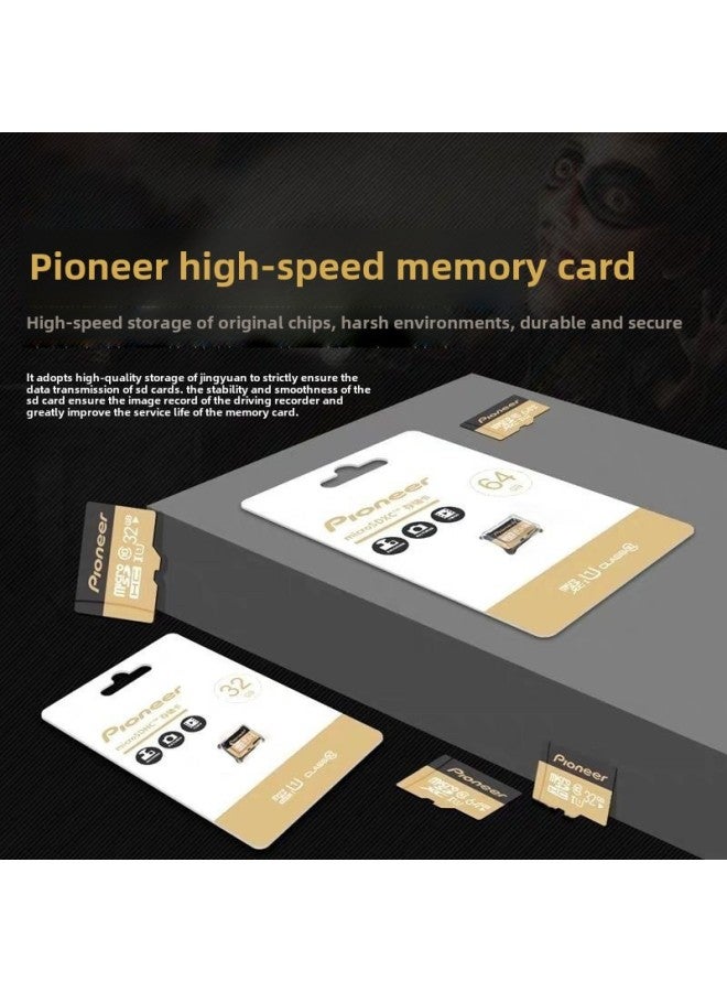 Pioneer 32/64/128G High-speed Driving Recorder Camera Storage Home Surveillance Camera Memory TF Small Card-Capacity:Black Card 128GB - Image 1
