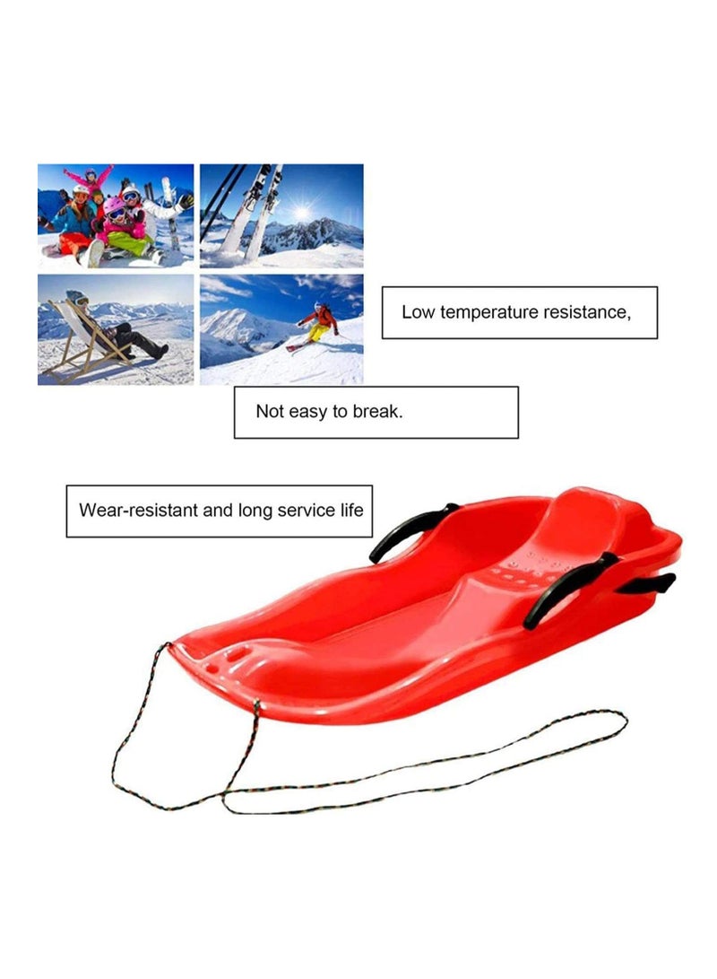BLOOMING TIME Red Outdoor Sports Plastic Skiing Sled Luge Snow Grass and Sand Board - Image 5