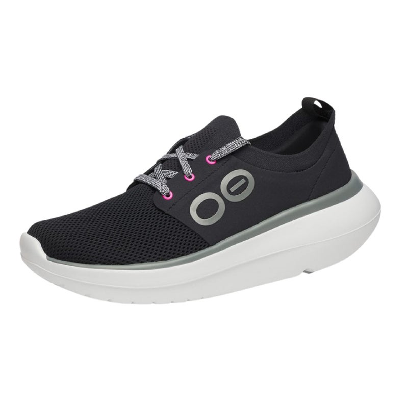 OOFOS OOmy Stride Recovery Shoe, White & Black - Womenâ€™s Size 10 - Image 1