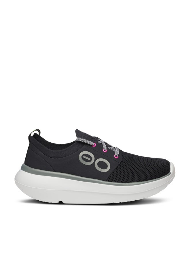 OOFOS OOmy Stride Recovery Shoe, White & Black - Womenâ€™s Size 10 - Image 1