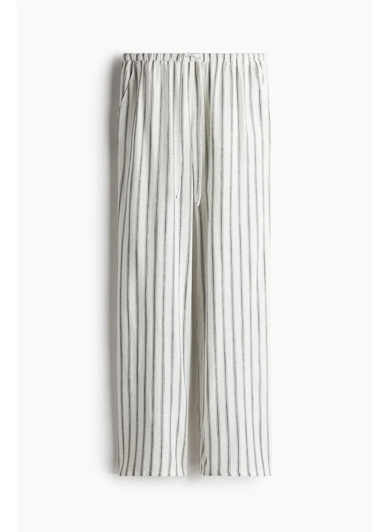 اتش اند ام Straight drawstring trousers
