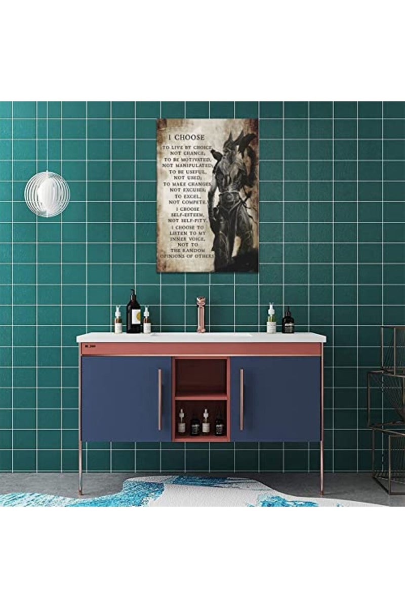 SweetFox Viking Warrior Inspirational Wall Art - Image 4