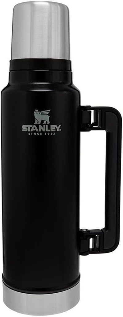 Stanley Classic 1.5Qt Vacuum Flask - Matte Black, Leak-Proof and BPA-Free - Image 4
