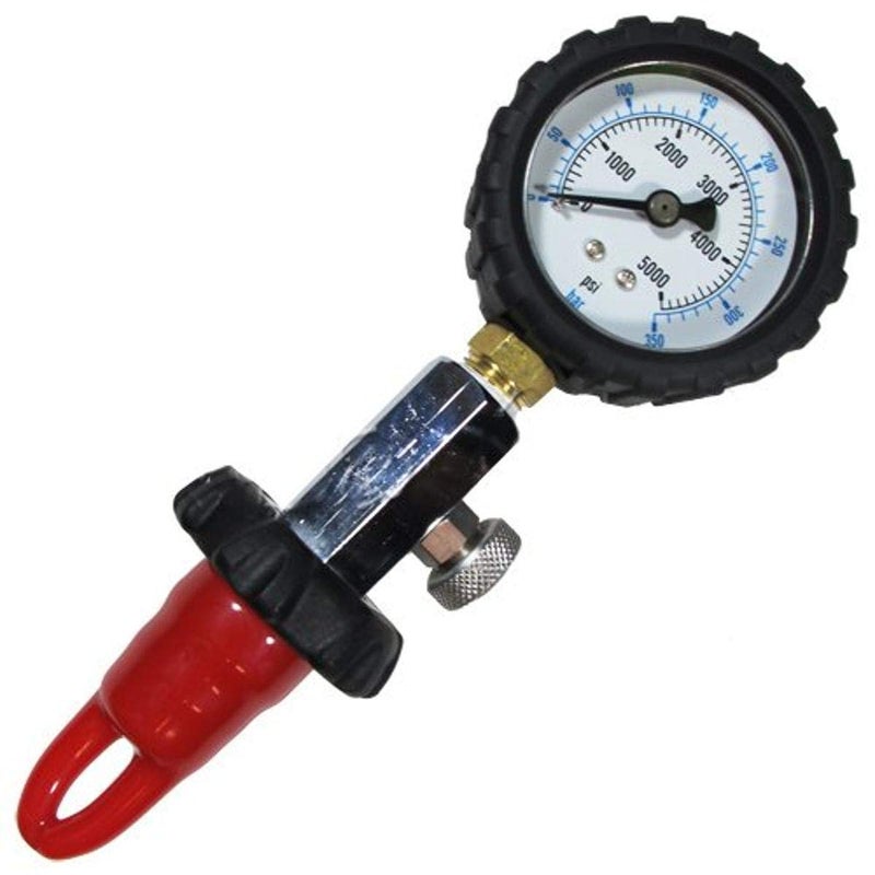 Scuba Choice DIN Tank Pressure Checker - 5000 PSI/350 BAR Gauge, Durable Stainless Steel Dive Valves Accessor, Reliable Diving Gear, Perfect Equipment for Beginners & Experts