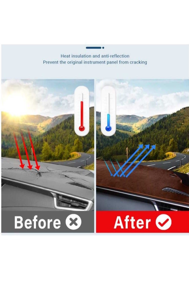 تويوتا أكسيسوريز غطاء لوحة القيادة تويوتا لاند كروزر برادو GX GXL 2013 - 2020 - Image 4