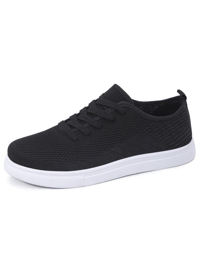 Women's Shoes  New Model Mesh Breathable Casual Shoes Lace-up Soft Sole Comfortable For Feet Mom's Walking Sneakers