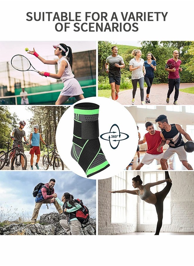 GROIC 2pcs Ankle Brace, Fitness Protection of Ankle, Adjusting Compressing Ankles, Elastic Ankle Support Stabilizers, Relieving Ankle Pain And Compressed Sleeves, Exercise Protective Supplies  - Image 5