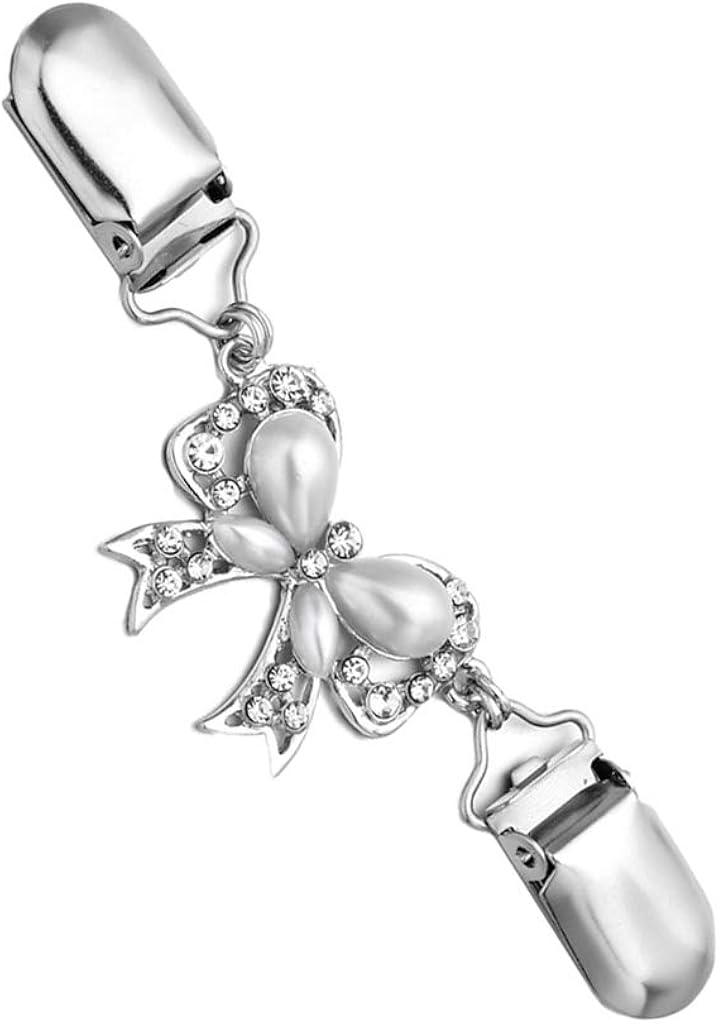 klarako Crystal Sweater Clips Chain for Women Cardigans Shawl Dress Cloak Shirt Scarf Clasp Pin - Image 1