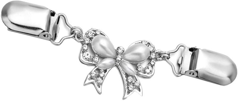 klarako Crystal Sweater Clips Chain for Women Cardigans Shawl Dress Cloak Shirt Scarf Clasp Pin - Image 2