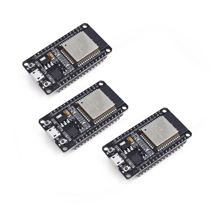 Teyleten Robot لوحة تطوير تيليتن روبوت ESP-WROOM-32 ESP32S ESP32 2.4GHz ثنائية النواة واي فاي + بلوتوث 2 ميكروكنترولر لأردوينو (ESP32 30P، 3 قطع) - Image 1