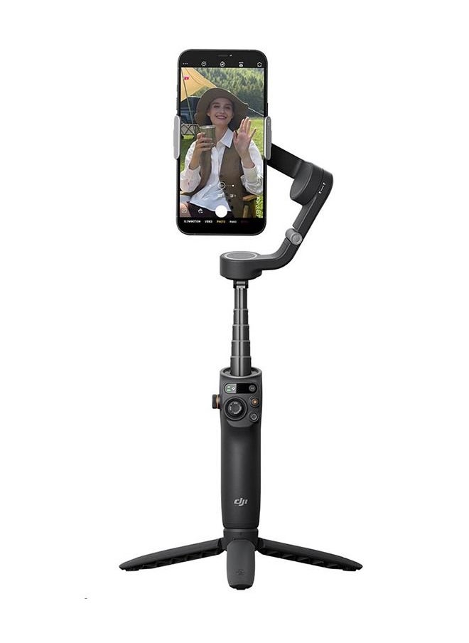 dji - OSMO 6 Smartphone Gimbal Stabilizer, 3-Axis Phone Gimbal, Built-In Extension Rod, Portable and Foldable, Android and iPhone Gimbal with ShotGuides, Vlogging Stabilizer, YouTube TikTok Video - Image 1