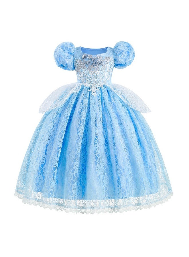 NIBEMINENT Cinderella princess dress, Cinderella Ball dress, girls' sequined tulle dress - Image 1