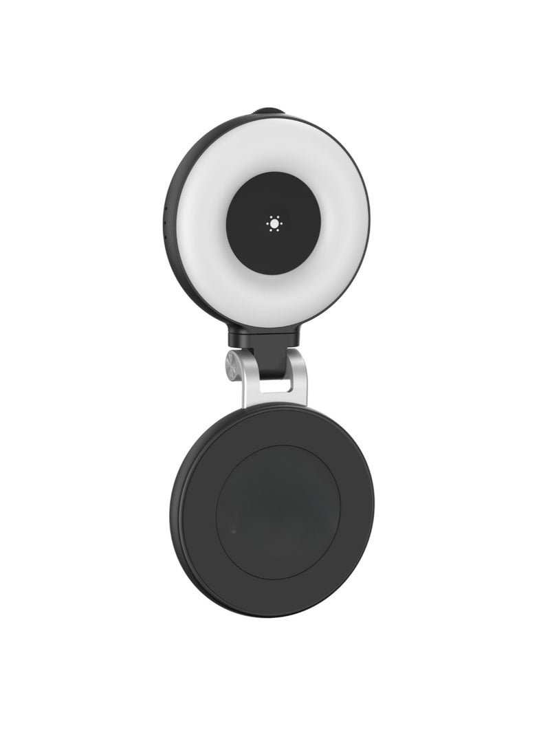 TELESIN Magnetic Selfie Light, Lightweight And Portable Phone Light, 360 Degree Rotation Led Selfie Ring Light, Fill Light For Selfies Photography Live Streaming, (1pc, Black) - Image 1