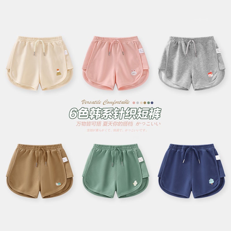 Baby Boys Knitted Shorts Summer Arrival Girls' Baby Children'S Casual Loose Thin Pants - Image 2